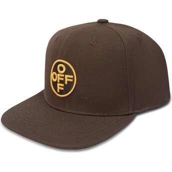 Cepur plakana brūns snapback Off Embroidered Twill no L/AB c/o Off-White™