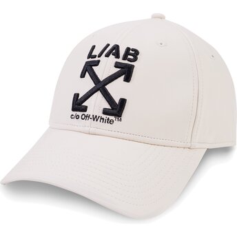 Cepur izliekta bēšs regulējams Clamp Arrows PU Leather no L/AB c/o Off-White™