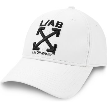 Cepur izliekta balts regulējams Clamp Arrows PU Leather no L/AB c/o Off-White™