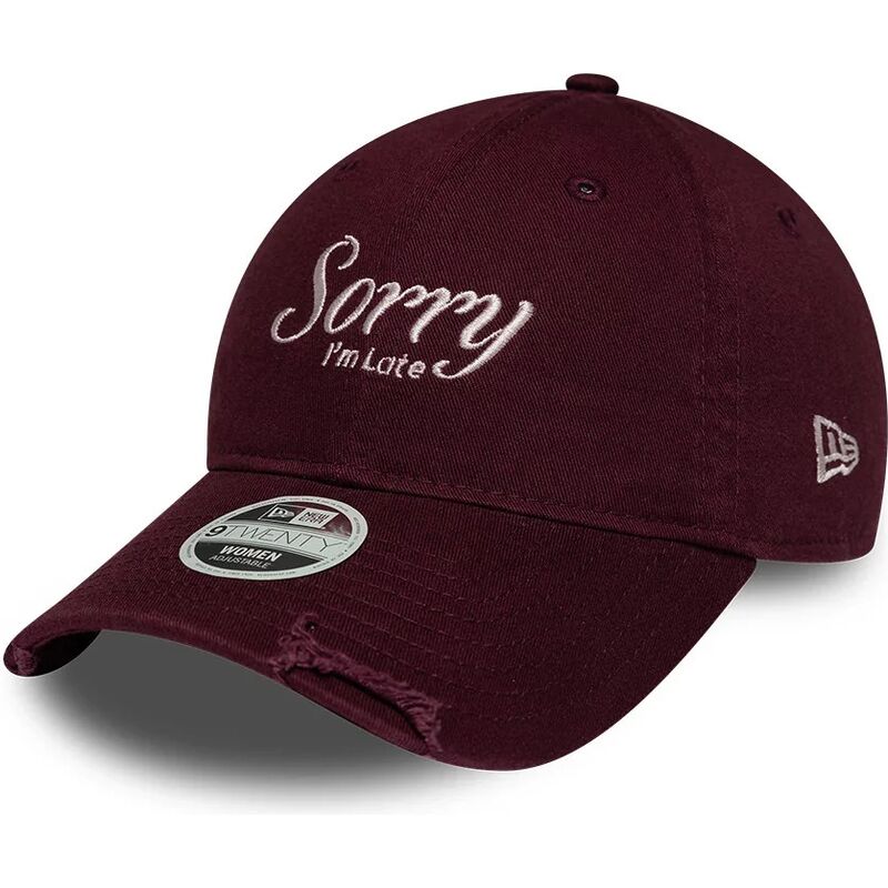 cepur-izliekta-sarkans-regulejams-9twenty-slogan-sorry-i-m-late-no-new-era cepur-izliekta-sarkans-regulejams-9twenty-slogan-sorry-i-m-late-no-new-era