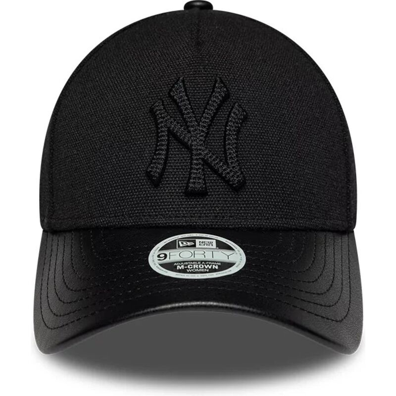 cepur-izliekta-melns-regulejams-9forty-m-crown-a-frame-fabric-mix-no-new-york-yankees-mlb-no-new-era