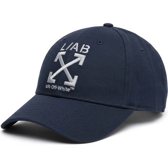 Cepur izliekta tumši zils regulējams Clamp Arrows Twill no L/AB c/o Off-White™