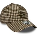 cepur-izliekta-zals-regulejams-9forty-m-crown-houndstooth-no-los-angeles-dodgers-mlb-no-new-era