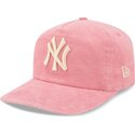 cepur-izliekta-roza-regulejams-19twenty-precurved-corduroy-pastel-no-new-york-yankees-mlb-no-new-era