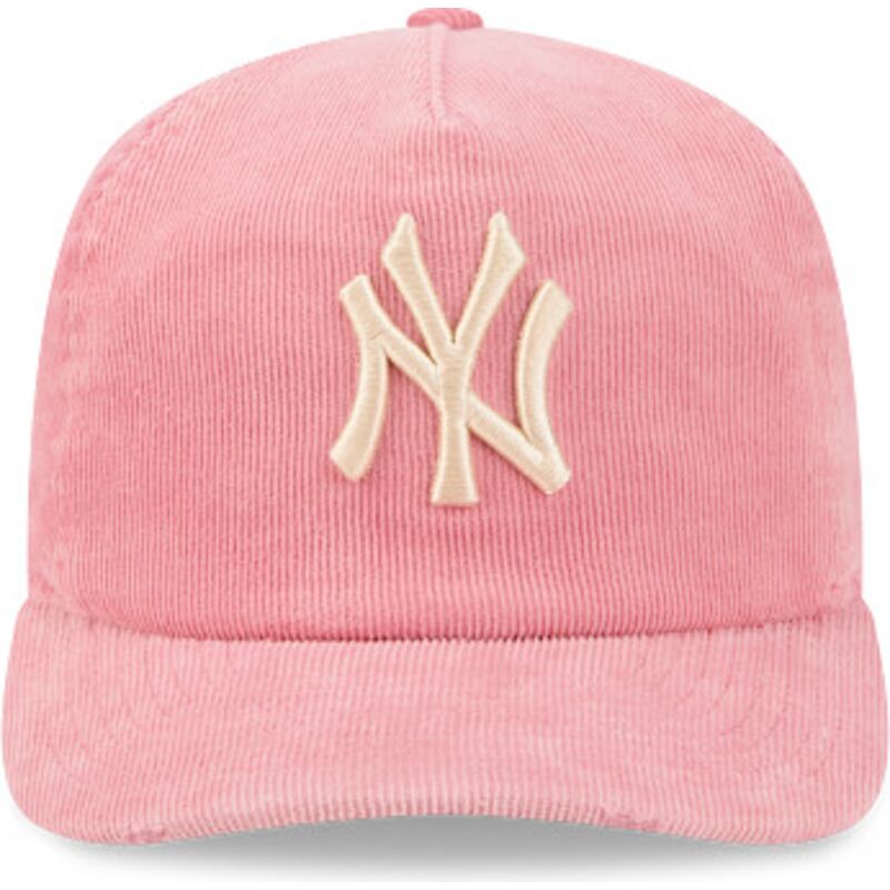 cepur-izliekta-roza-regulejams-19twenty-precurved-corduroy-pastel-no-new-york-yankees-mlb-no-new-era