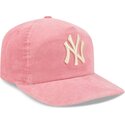 cepur-izliekta-roza-regulejams-19twenty-precurved-corduroy-pastel-no-new-york-yankees-mlb-no-new-era