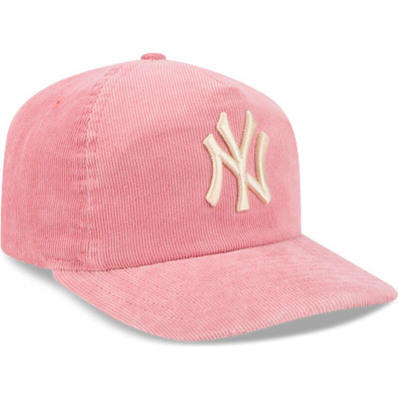 cepur-izliekta-roza-regulejams-19twenty-precurved-corduroy-pastel-no-new-york-yankees-mlb-no-new-era
