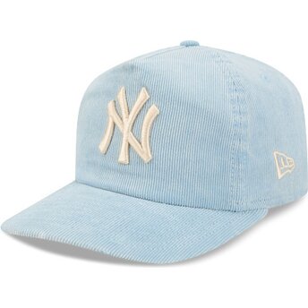 Cepur izliekta zils regulējams 19TWENTY Precurved Corduroy Pastel no New York Yankees MLB no New Era