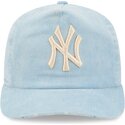 cepur-izliekta-zils-regulejams-19twenty-precurved-corduroy-pastel-no-new-york-yankees-mlb-no-new-era