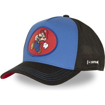 Cepur izliekta truckeris zils snapback SMB3 MAR Bros. Mario Super Mario Bros. no Capslab