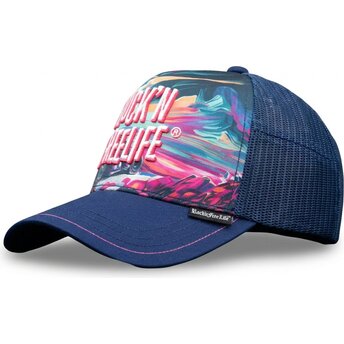 Cepur izliekta truckeris zils snapback N°243 Ride Or Die no Rock’nFreeLife