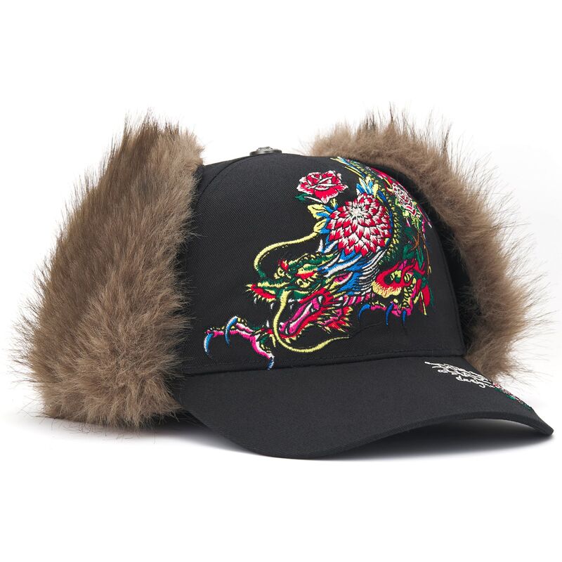 cepur-izliekta-melns-pieguloss-crawling-trapper-no-ed-hardy