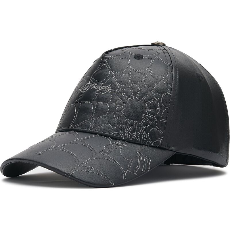 cepur-izliekta-melns-regulejams-spiderweb-pu-leather-no-ed-hardy cepur-izliekta-melns-regulejams-spiderweb-pu-leather-no-ed-hardy