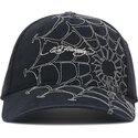 cepur-izliekta-melns-regulejams-spiderweb-no-ed-hardy