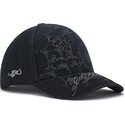 cepur-izliekta-melns-snapback-spiderweb-no-ed-hardy