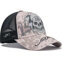 cepur-izliekta-truckeris-peleks-snapback-13-skull-no-ed-hardy