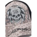 cepur-izliekta-truckeris-peleks-snapback-13-skull-no-ed-hardy