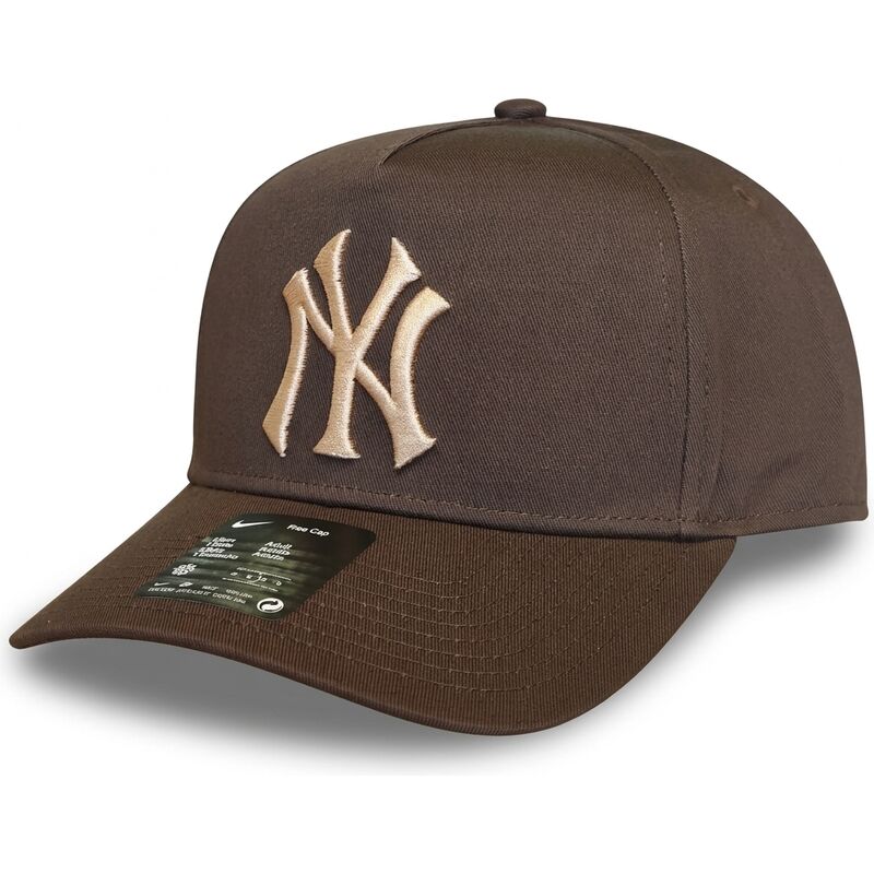cepur-izliekta-bruns-snapback-rise-structured-a-frame26-no-new-york-yankees-mlb-no-nike