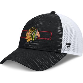 Cepur izliekta truckeris melns snapback Structured Meshback no Chicago Blackhawks NHL no Fanatics