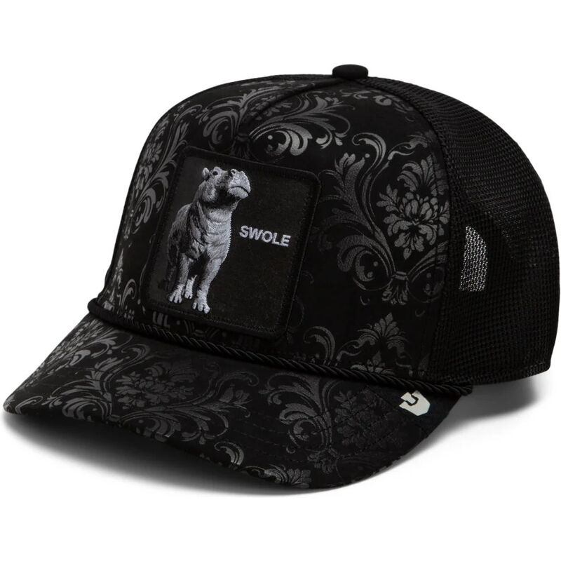 cepur-izliekta-truckeris-melns-snapback-swole-gilded-beast-the-farm-goorin-bros