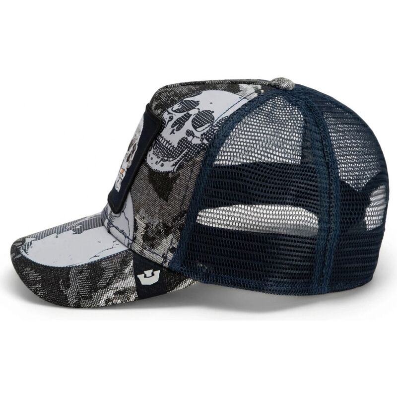 cepur-izliekta-truckeris-melns-snapback-bone-head-danger-the-farm-goorin-bros