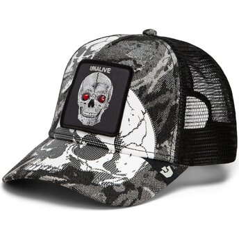 Cepur izliekta truckeris melns snapback Bone Head Unalive The Farm Goorin Bros.