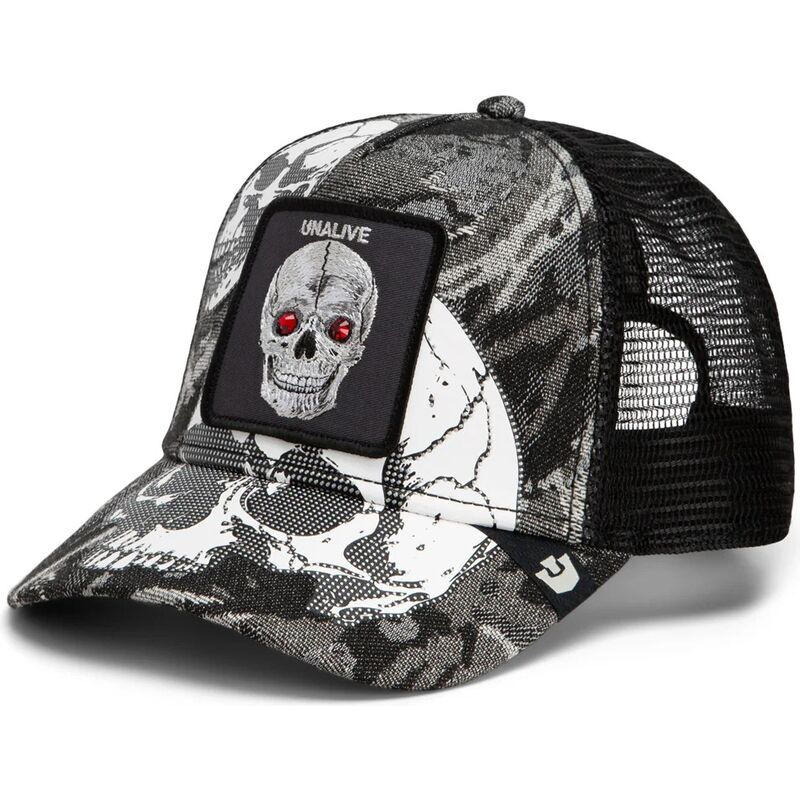 cepur-izliekta-truckeris-melns-snapback-bone-head-unalive-the-farm-goorin-bros cepur-izliekta-truckeris-melns-snapback-bone-head-unalive-the-farm-goorin-bros