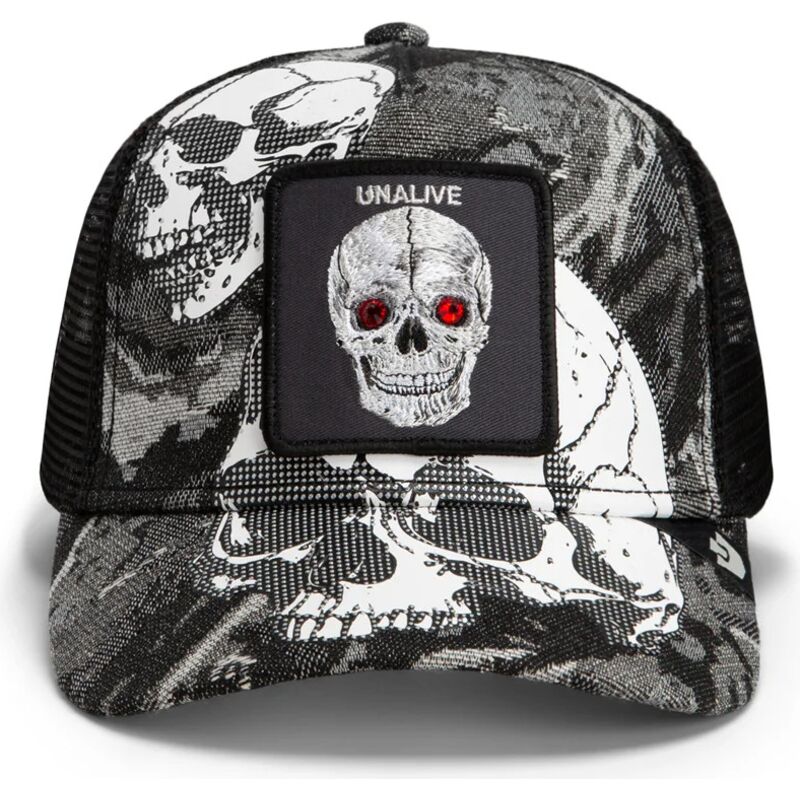 cepur-izliekta-truckeris-melns-snapback-bone-head-unalive-the-farm-goorin-bros cepur-izliekta-truckeris-melns-snapback-bone-head-unalive-the-farm-goorin-bros