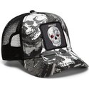 cepur-izliekta-truckeris-melns-snapback-bone-head-unalive-the-farm-goorin-bros