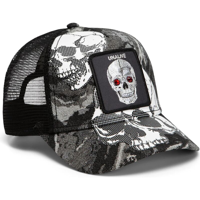 cepur-izliekta-truckeris-melns-snapback-bone-head-unalive-the-farm-goorin-bros cepur-izliekta-truckeris-melns-snapback-bone-head-unalive-the-farm-goorin-bros