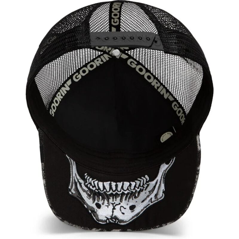 cepur-izliekta-truckeris-melns-snapback-bone-head-unalive-the-farm-goorin-bros cepur-izliekta-truckeris-melns-snapback-bone-head-unalive-the-farm-goorin-bros