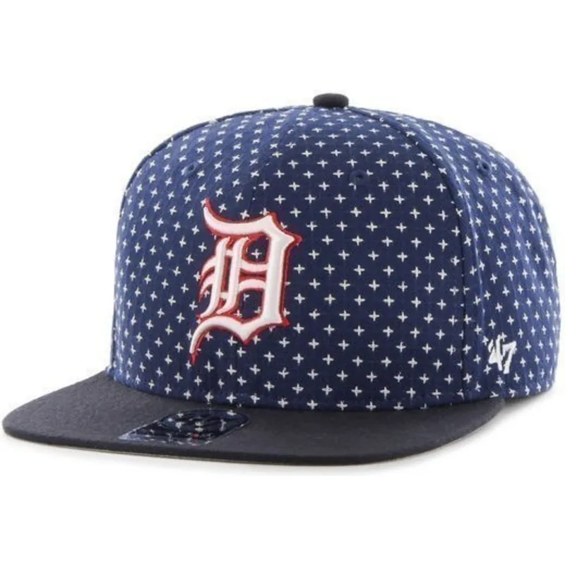 cepur-plakana-tumsi-zils-snapback-estampado-cruces-no-detroit-tigers-mlb-no-47-brand