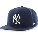 cepur-plakana-tumsi-zils-snapback-no-new-york-yankees-mlb-no-47-brand