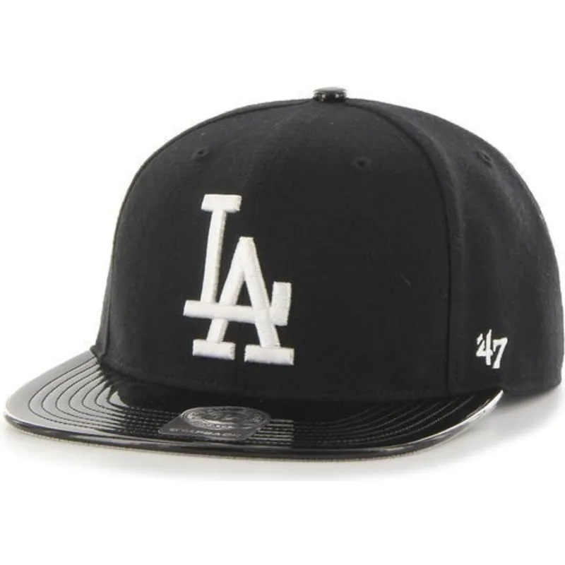 cepur-plakana-melns-snapback-brillante-no-los-angeles-dodgers-mlb-no-47-brand