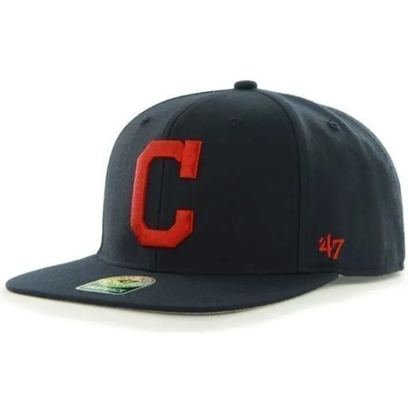 cap-plakana-navy-blue-snapback-lisa-lateral-no-cleveland-indians-mlb-no-47-brand