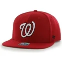 cepur-plakana-sarkans-snapback-lateral-no-washington-nationals-mlb-no-47-brand