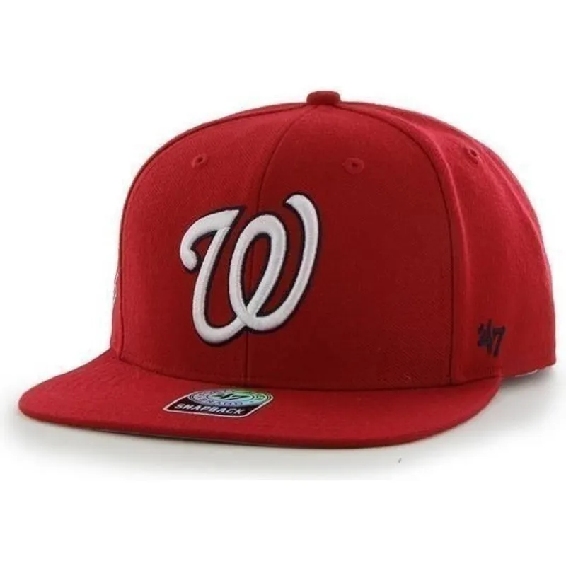 cepur-plakana-sarkans-snapback-lateral-no-washington-nationals-mlb-no-47-brand