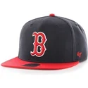 cepur-plakana-tumsi-zils-snapback-no-boston-red-sox-mlb-no-47-brand