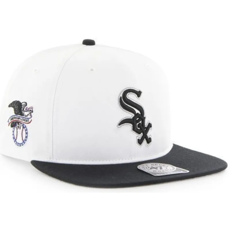 cepur-plakana-balts-snapback-lateral-no-chicago-white-sox-mlb-no-47-brand cepur-plakana-balts-snapback-lateral-no-chicago-white-sox-mlb-no-47-brand