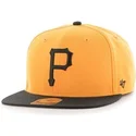 cepur-plakana-dzeltens-snapback-leteral-no-pittsburgh-pirates-mlb-no-47-brand