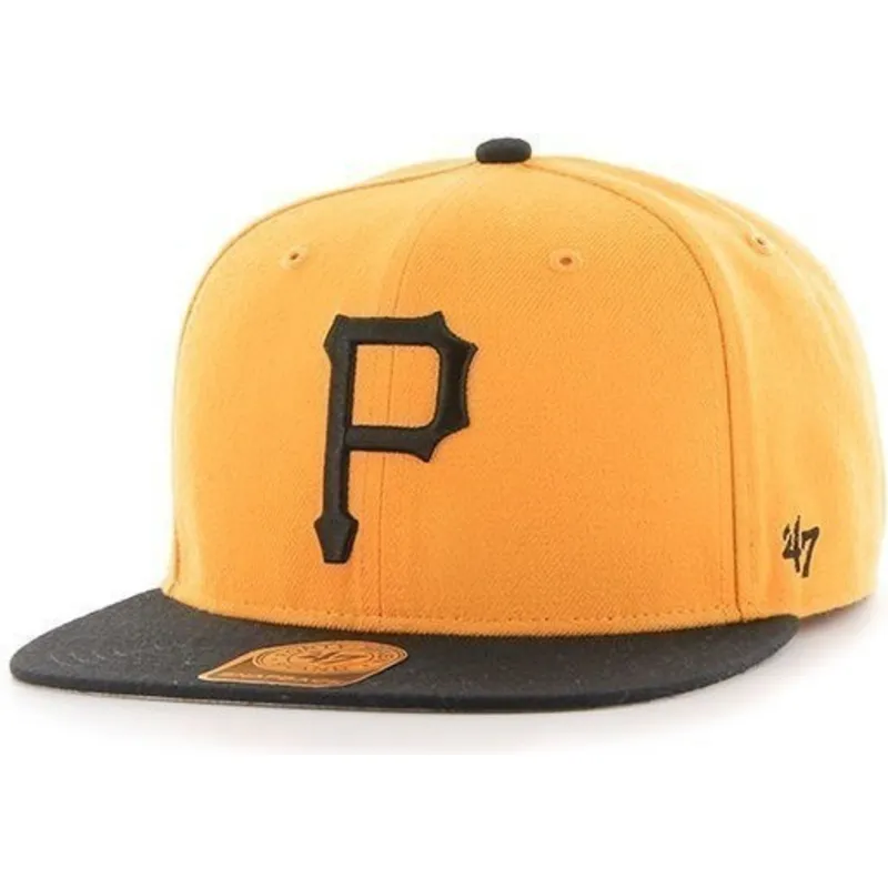 cepur-plakana-dzeltens-snapback-leteral-no-pittsburgh-pirates-mlb-no-47-brand cepur-plakana-dzeltens-snapback-leteral-no-pittsburgh-pirates-mlb-no-47-brand