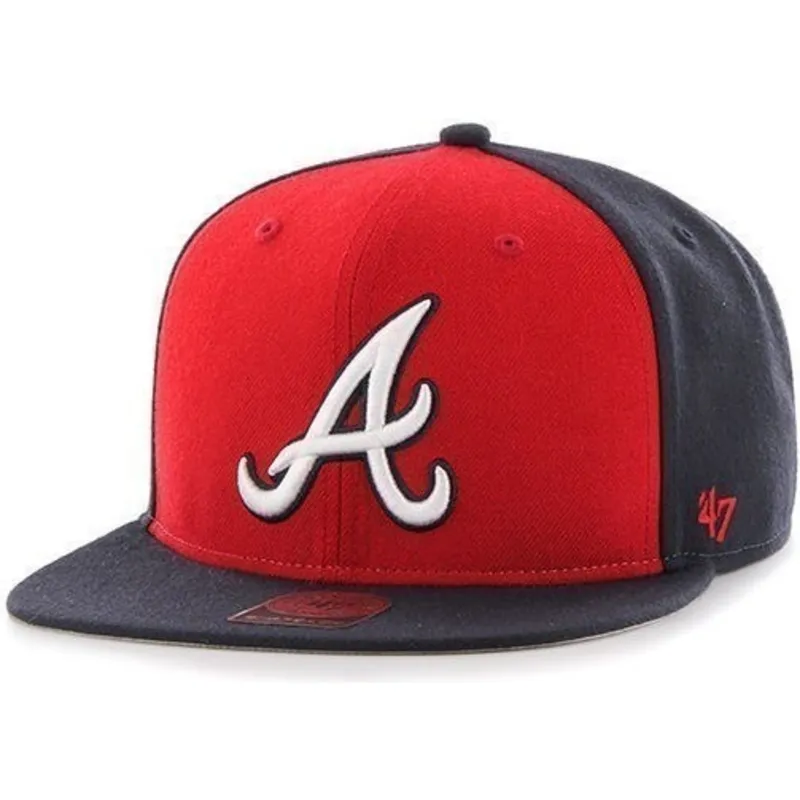 cepur-plakana-tumsi-zils-snapback-lateral-no-atlanta-braves-mlb-no-47-brand