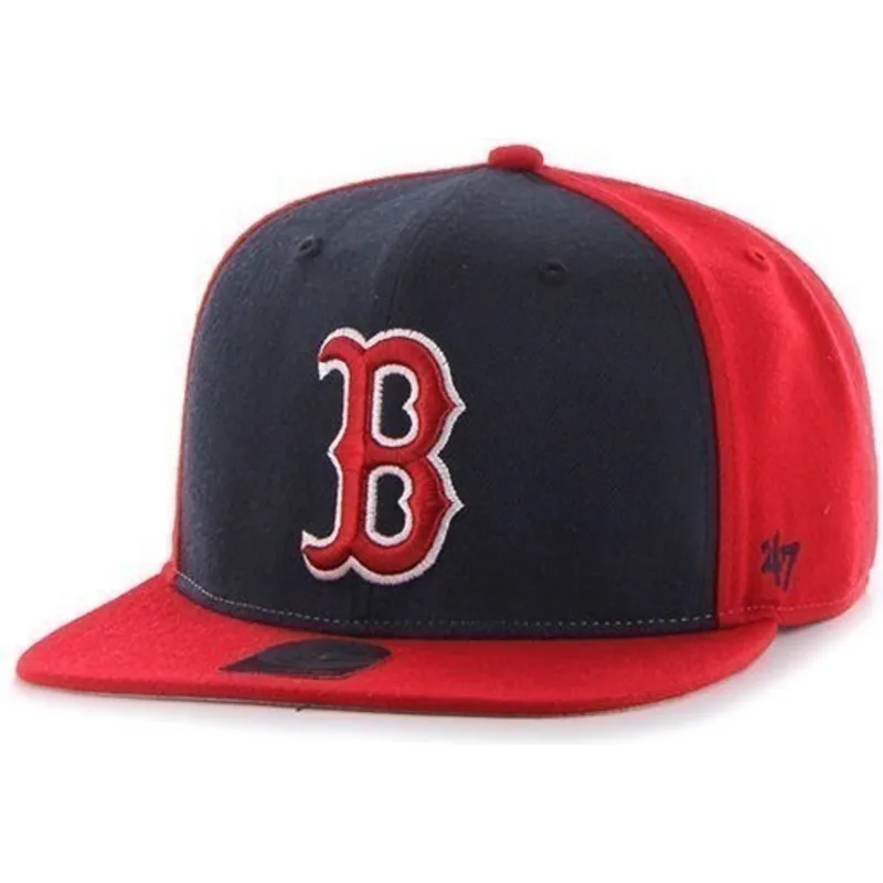 cepur-plakana-sarkans-snapback-lateral-no-boston-red-sox-mlb-no-47-brand