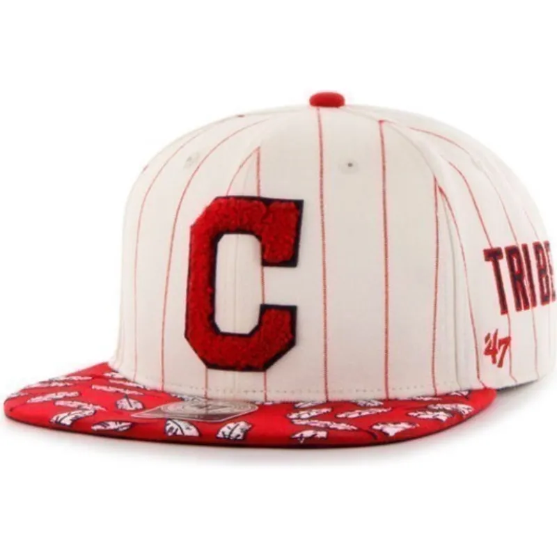 cepur-plakana-kremkrasa-snapback-franjas-laterales-no-cleveland-indians-mlb-no-47-brand cepur-plakana-kremkrasa-snapback-franjas-laterales-no-cleveland-indians-mlb-no-47-brand