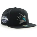 cepur-plakana-melns-snapback-no-san-jose-sharks-nhl-no-47-brand