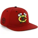cepur-plakana-sarkans-snapback-no-chicago-blackhawks-nhl-no-47-brand