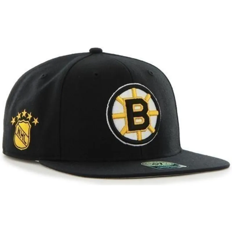 cepur-plakana-melns-snapback-no-boston-bruins-nhl-no-47-brand cepur-plakana-melns-snapback-no-boston-bruins-nhl-no-47-brand