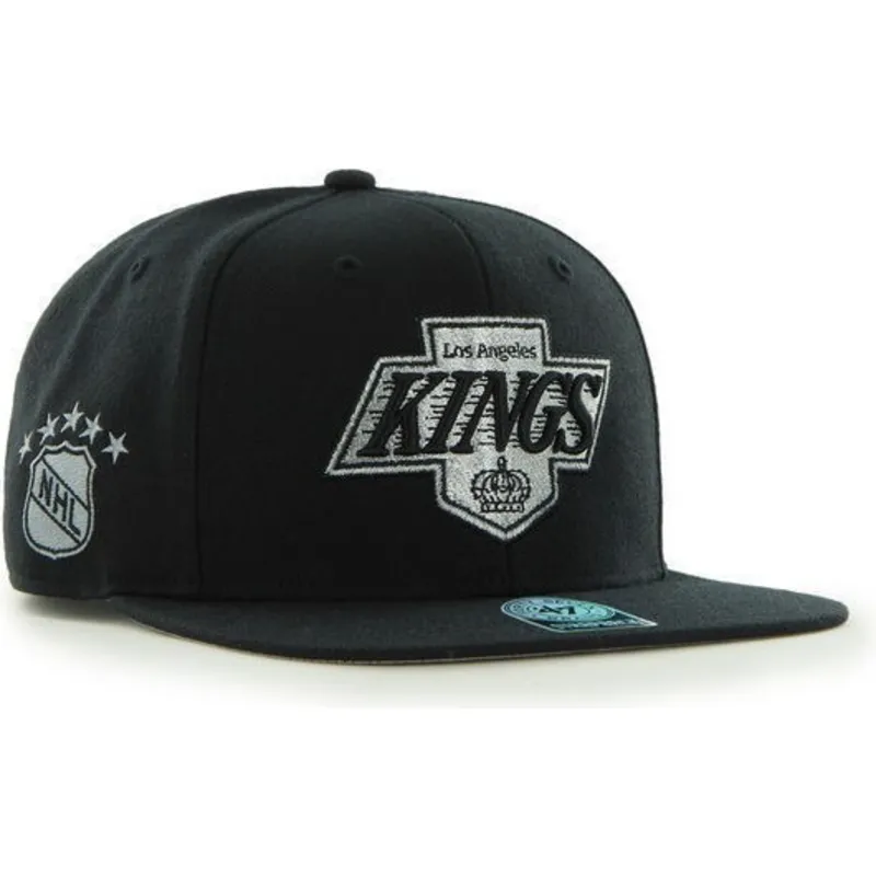 cepur-plakana-melns-snapback-lisa-no-los-angeles-kings-nhl-no-47-brand