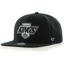 cepur-plakana-melns-snapback-lisa-no-los-angeles-kings-nhl-no-47-brand