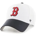 weisse-kappe-mit-gebogenem-schirm-und-schwarzem-schirm-von-mlb-boston-red-sox-von-47-brand